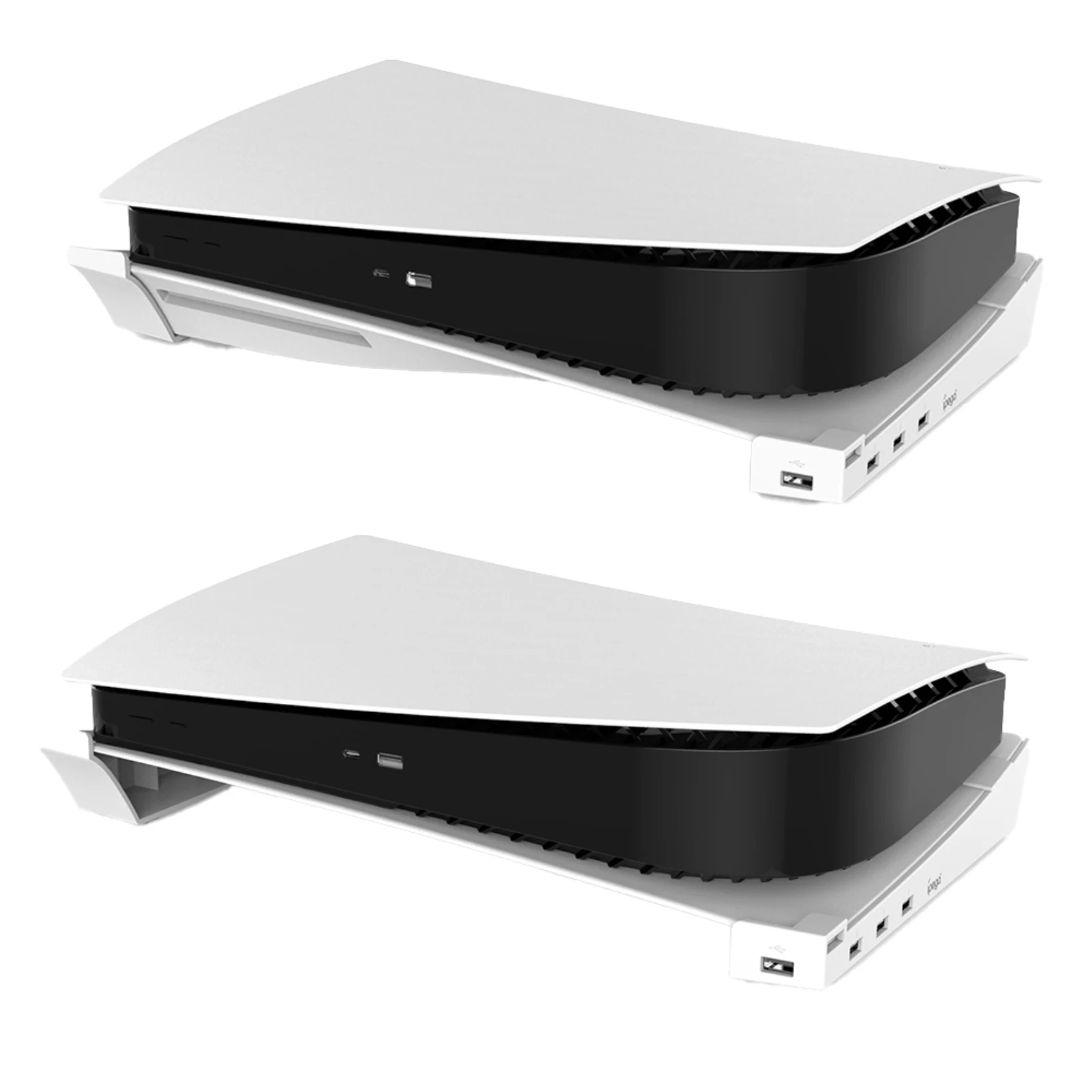 Storage Horizontal Bracket Stand Compatible With Ps5 Console Display Dock Bracket Ipega Ps5 Horizontal Stand With 4 Port Usb