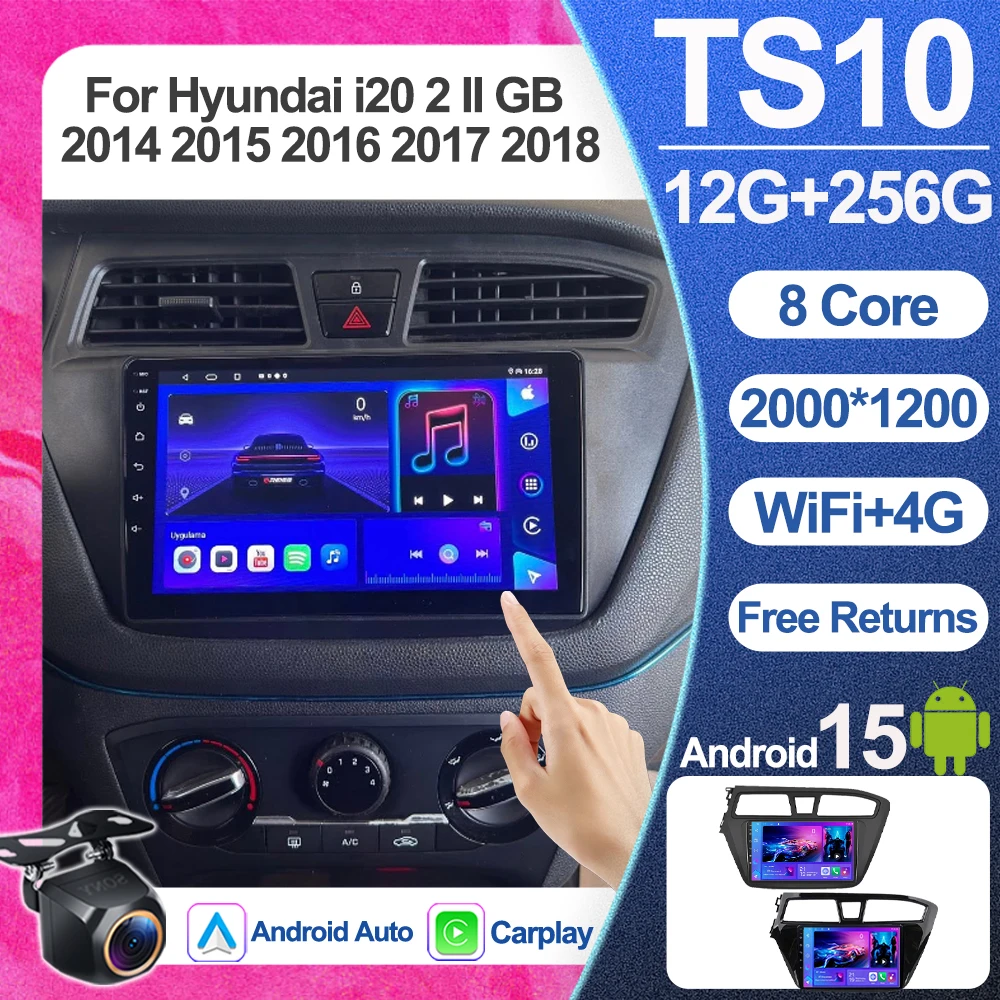 Android 15 для Hyundai i20 2 II GB 2014 2015 2016 2017 2018, экран монитора, ТВ, мультимедиа, авторадио, навигация, стерео радио, GPS Android 15 для Hyundai i20 2 II GB 2014 2015 2016 2017 2018, экран монитора, ТВ, мультимедиа, авторадио, навигация, стерео радио, GPS