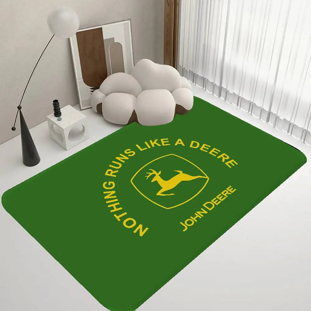 Tapete de Banheiro Antiderrapante Absorvente de Água Longo para Equipamentos Agrícolas J-John Deere, Tapete de Quarto, Capacho de Boas-Vindas