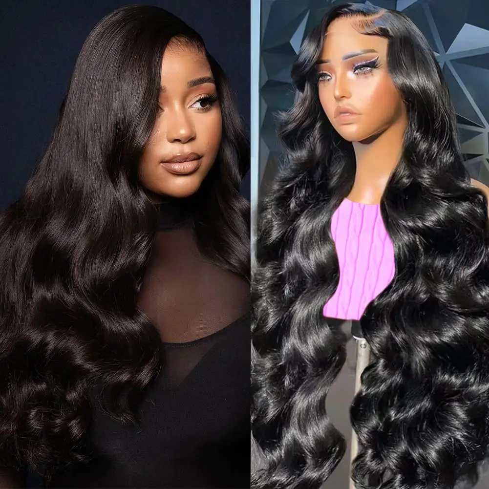 

Human Hair Lace Frontal Wig 30 32 34 Inch Body Wave Frontal Wig5x5 HD Transparent Lace Frontal Wig Body Wave Lace Front Wig