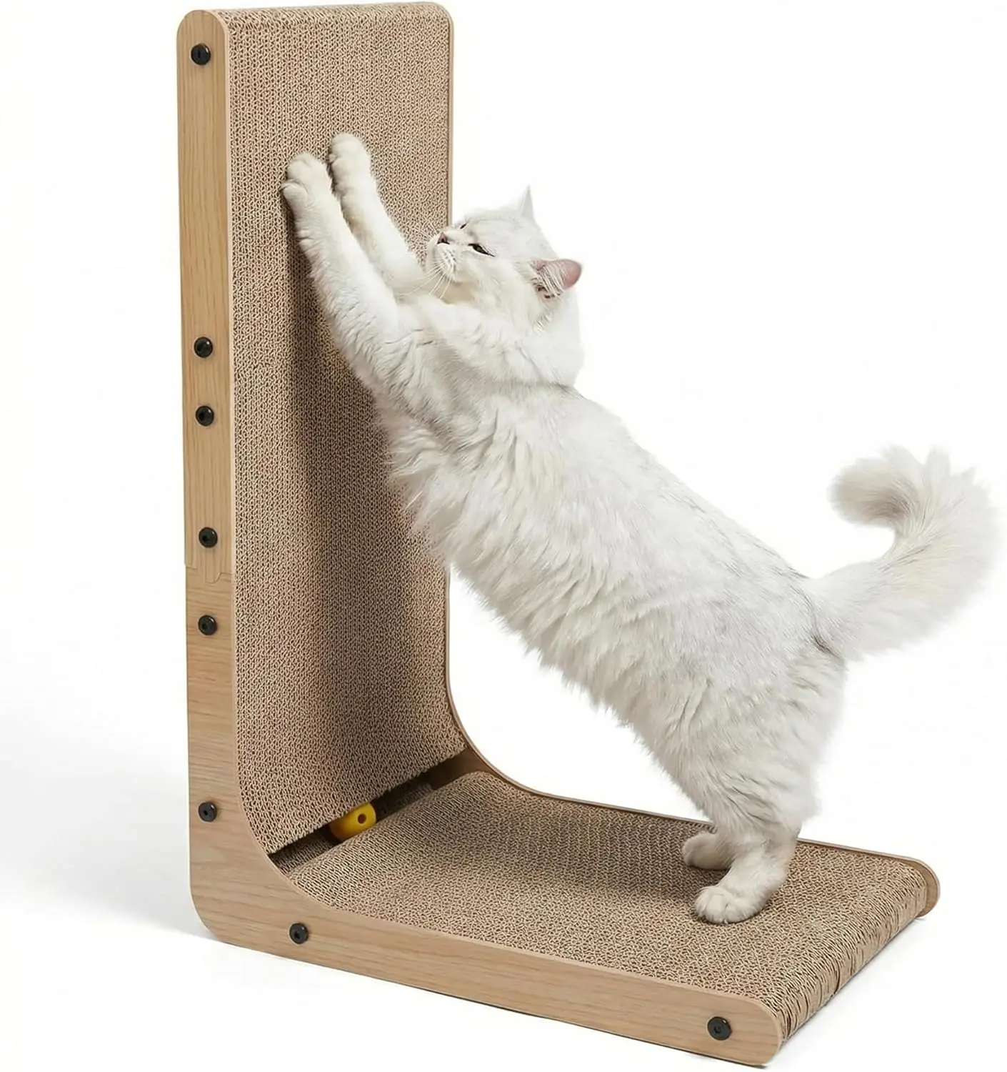 

L Shaped Cat Scratcher for Indoor Cats, Cat Scratching, Cat Scratch Pad, 26.8 Inches Tall Scratching Post with Sturdy Ba