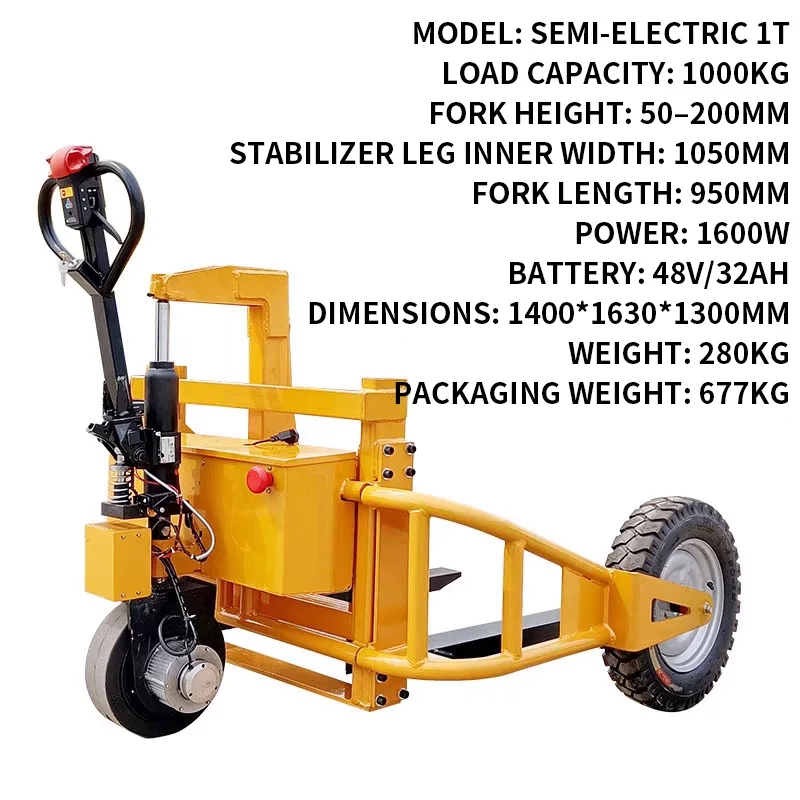 Land Off-Road Mountain Transport Vehicle, 1-Metric-Ton Manual Hydraulic Loading/Unloading Truck, Construction Site (Customized)