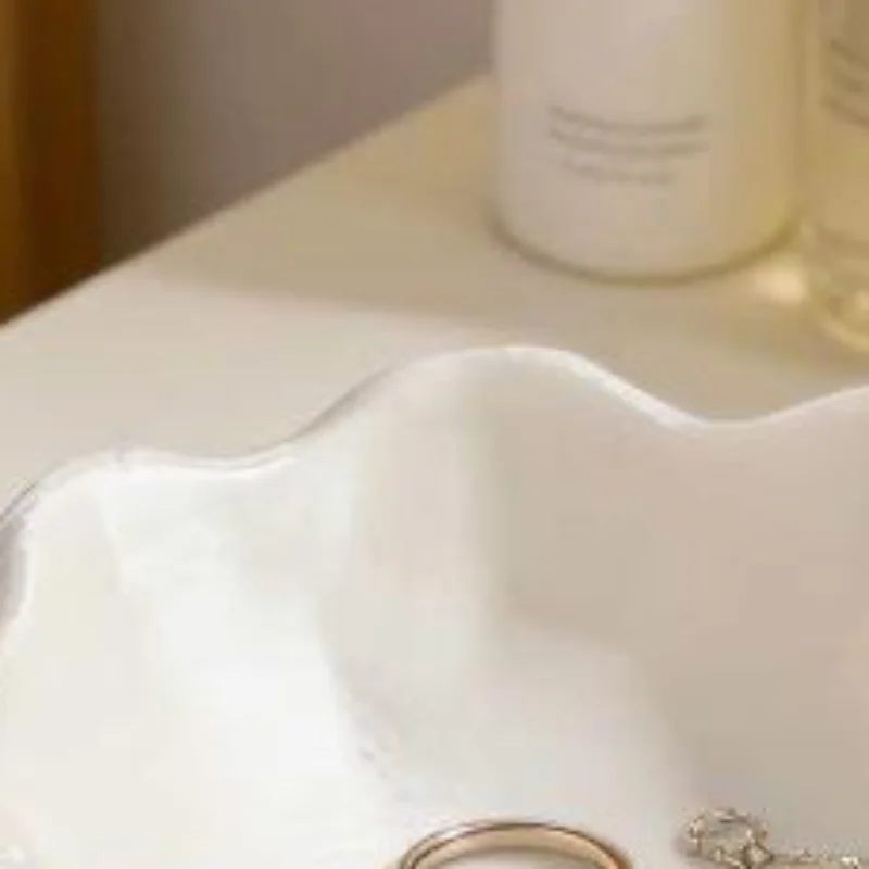 

Белый поднос для хранения в форме банта, 3D-печатный поднос для украшений в форме банта, декоративный органайзер для дома в девичьем стиле