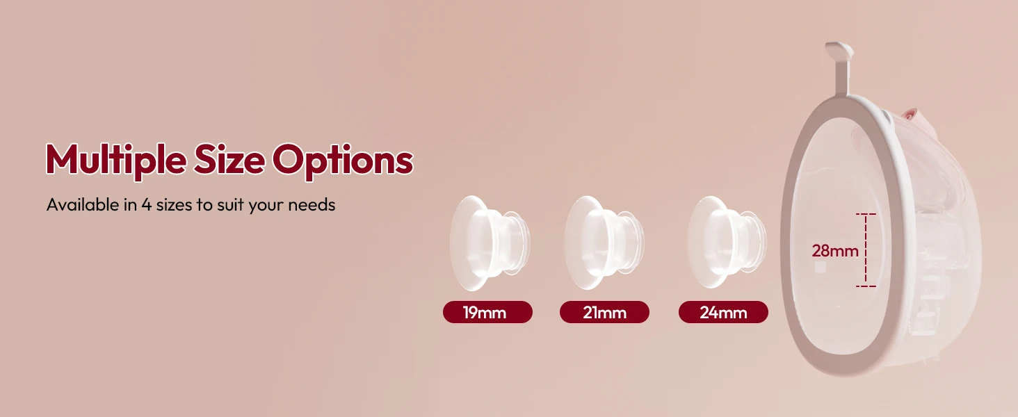 NCVI Electric Breast Pump, with Wearable Cups,4 Modes 9 Levels,Quiet & Portable Rechargeable for Breastfeeding Moms
