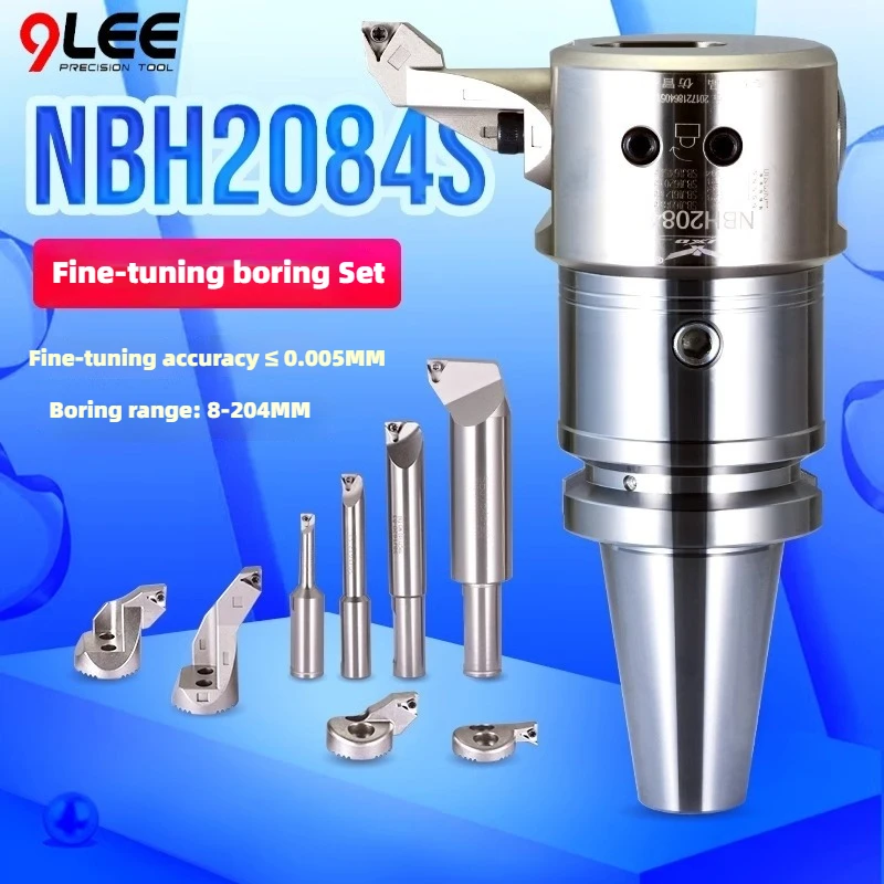 

NBH2084S Набор расточных фрез с точной настройкой BT30 BT40 BT50 Расточный диапазон 8-204 мм Расточные инструменты с ЧПУ
