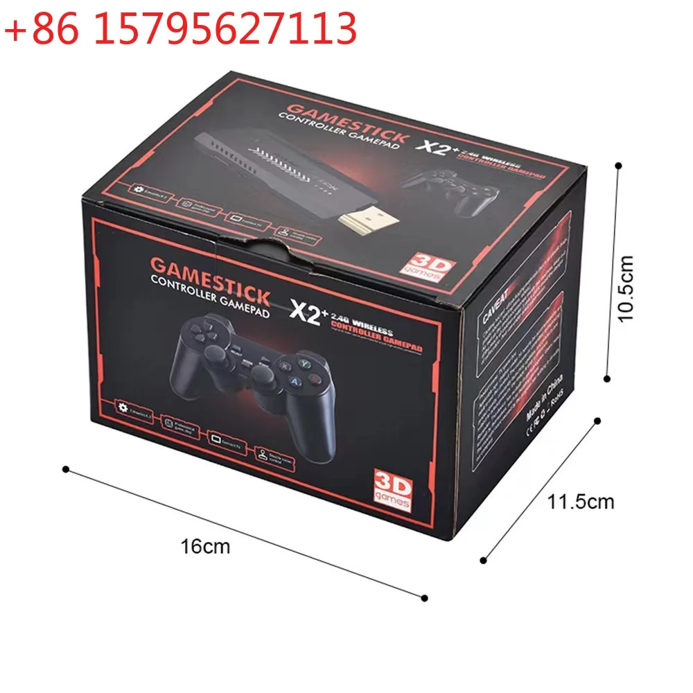 

Игровая приставка X2 TV GD10 с открытым исходным кодом, домашняя игровая консоль с HDMI, высоким разрешением, 3D, беспроводным Bluetooth-управлением.