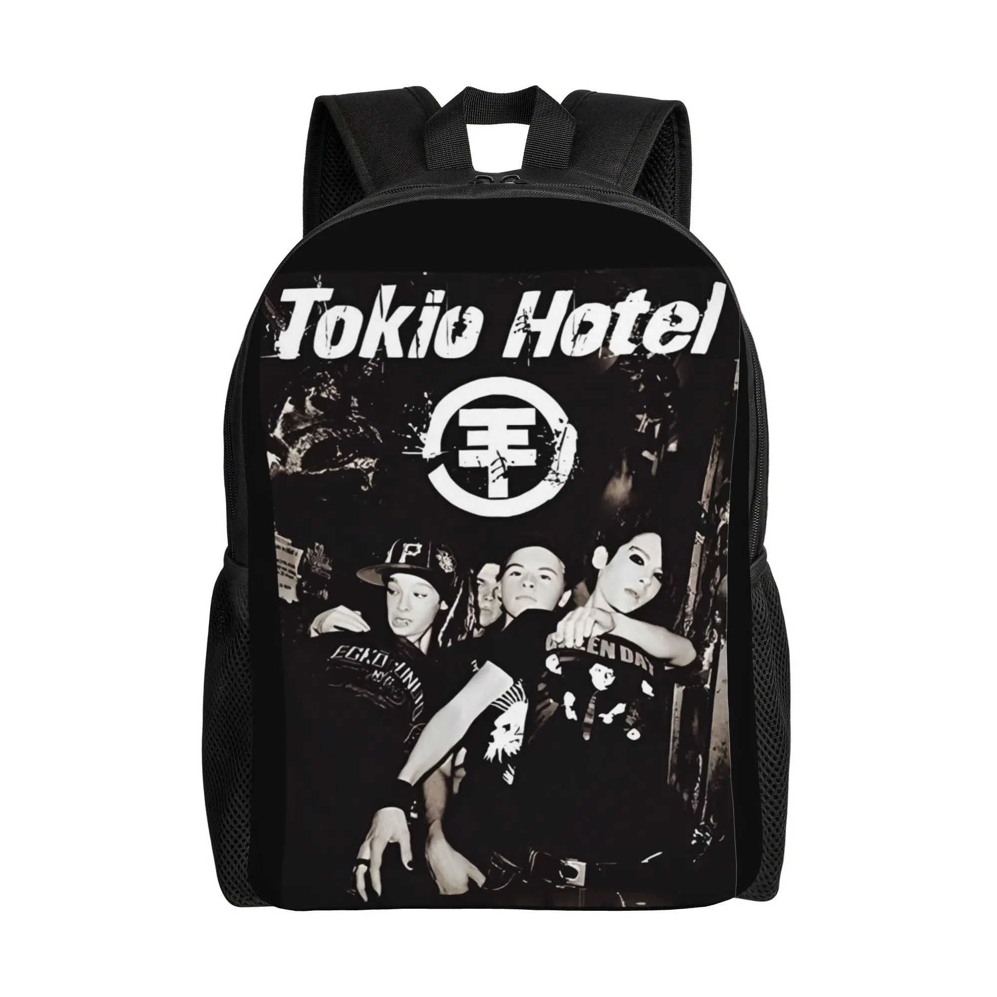

Рюкзак Tokio Hotel для подростков с карманом, студенческий, для походов и путешествий, в стиле поп-панк-рок, городской рюкзак для мужчин и женщин, сумка через плечо для ноутбука