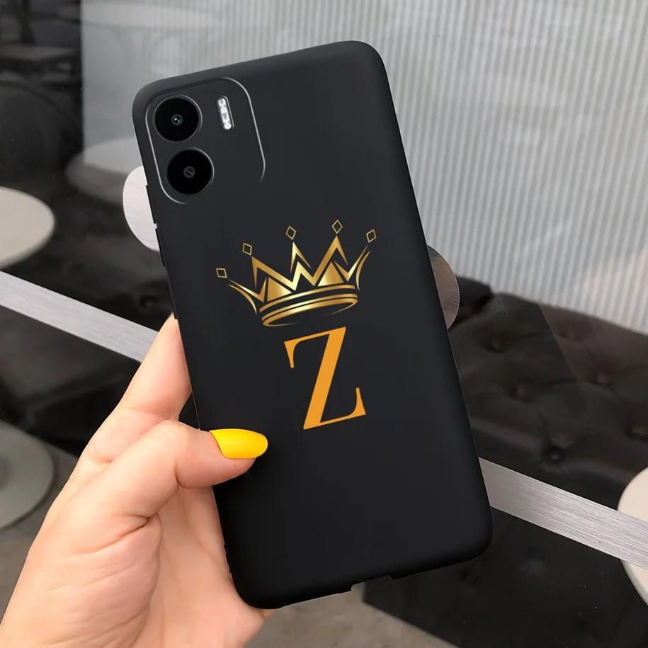 For Xiaomi Redmi A2 Plus Case Redmi A2+ Cover Fashion Initial Letters Soft TPU Bumper For Xiomi Redmi A2 Plus Funda RedmiA2 Capa