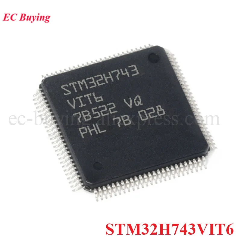 STM32H750VBT6 STM32H743VIT6 STM32 STM32H STM32H7 H743VI H750VB Módulo de placa de desarrollo de sistema central Chip M7 TFT interfaz SPI