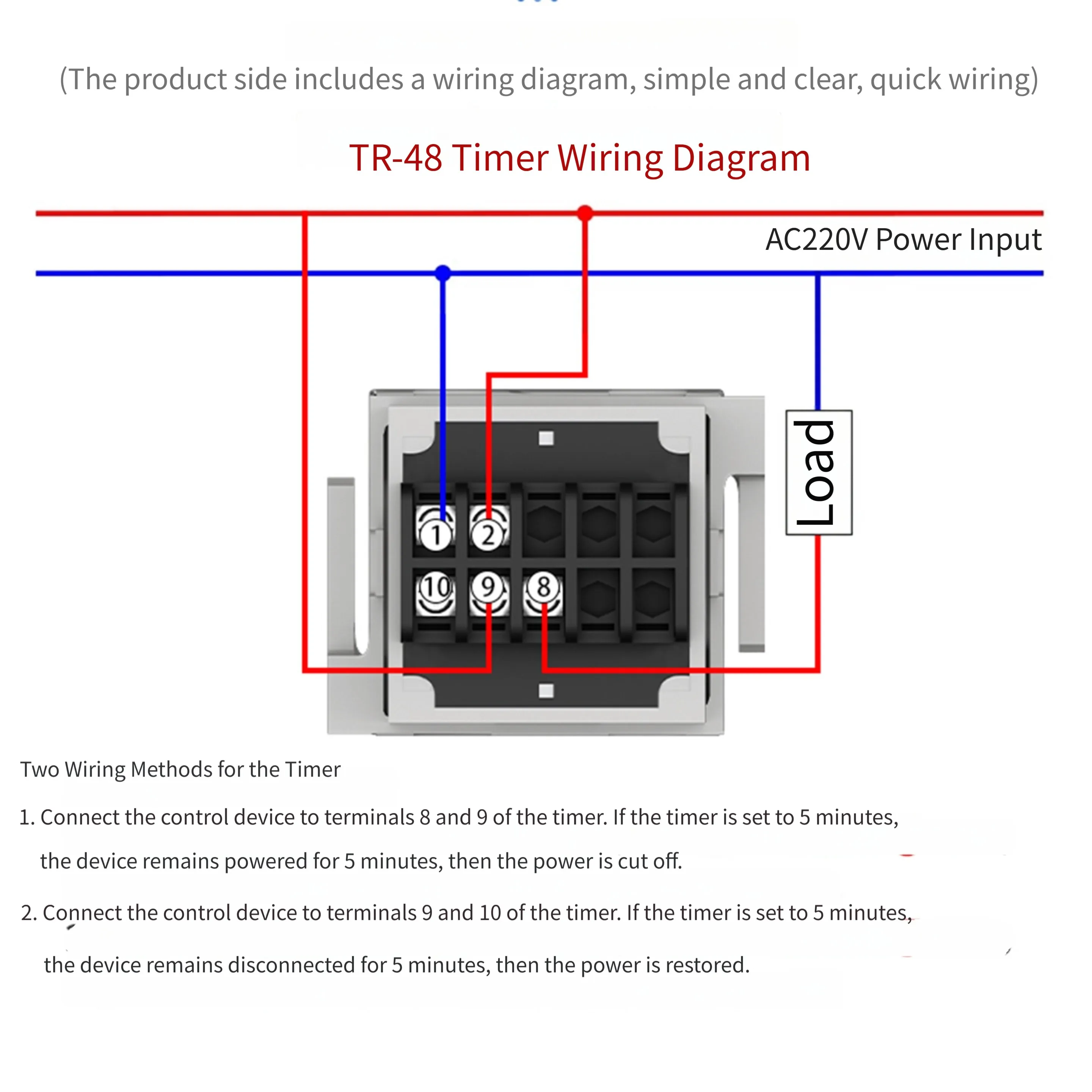 Intelligent Digital Oven Timer 220V TR-48 Model With 0-99 Min Countdown= For Gas Stoves And Kitchen Baking Precision Control