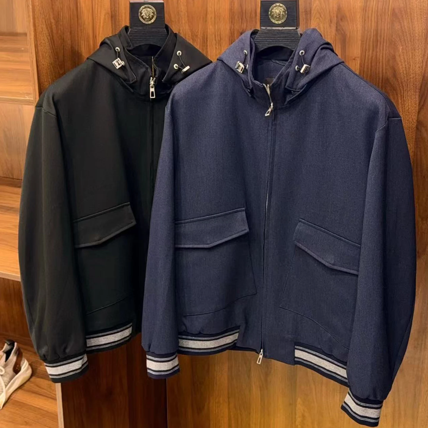 

LP 25aw Мужская повседневная куртка со съемным капюшоном