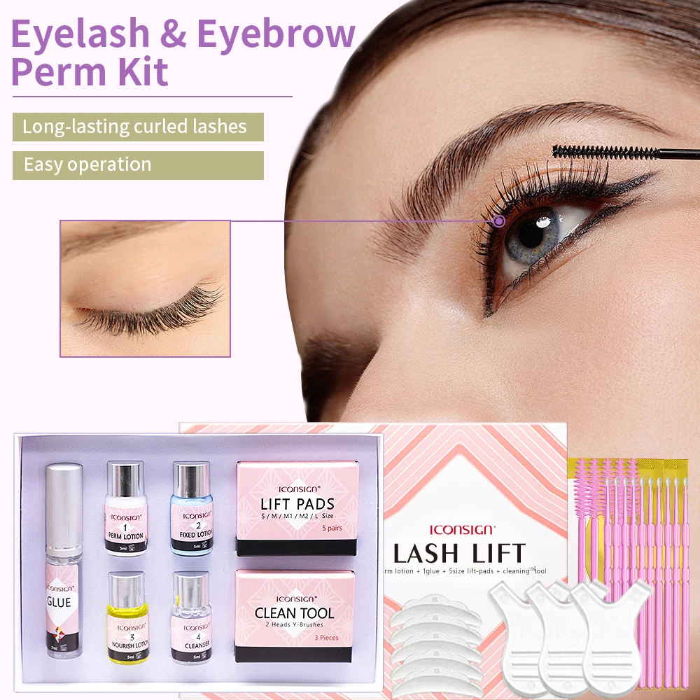 Lash Lift Kit Wimper Perm Kit Lash Lijm Balsem Snelle Vaststelling Vorm Professionele Semi-Permanente Curling Wimper Permanent Kit Veilig