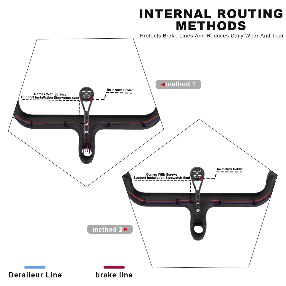 New Arrival RXL SL Integrated Carbon Road Handlebar OD2 1-1/4\