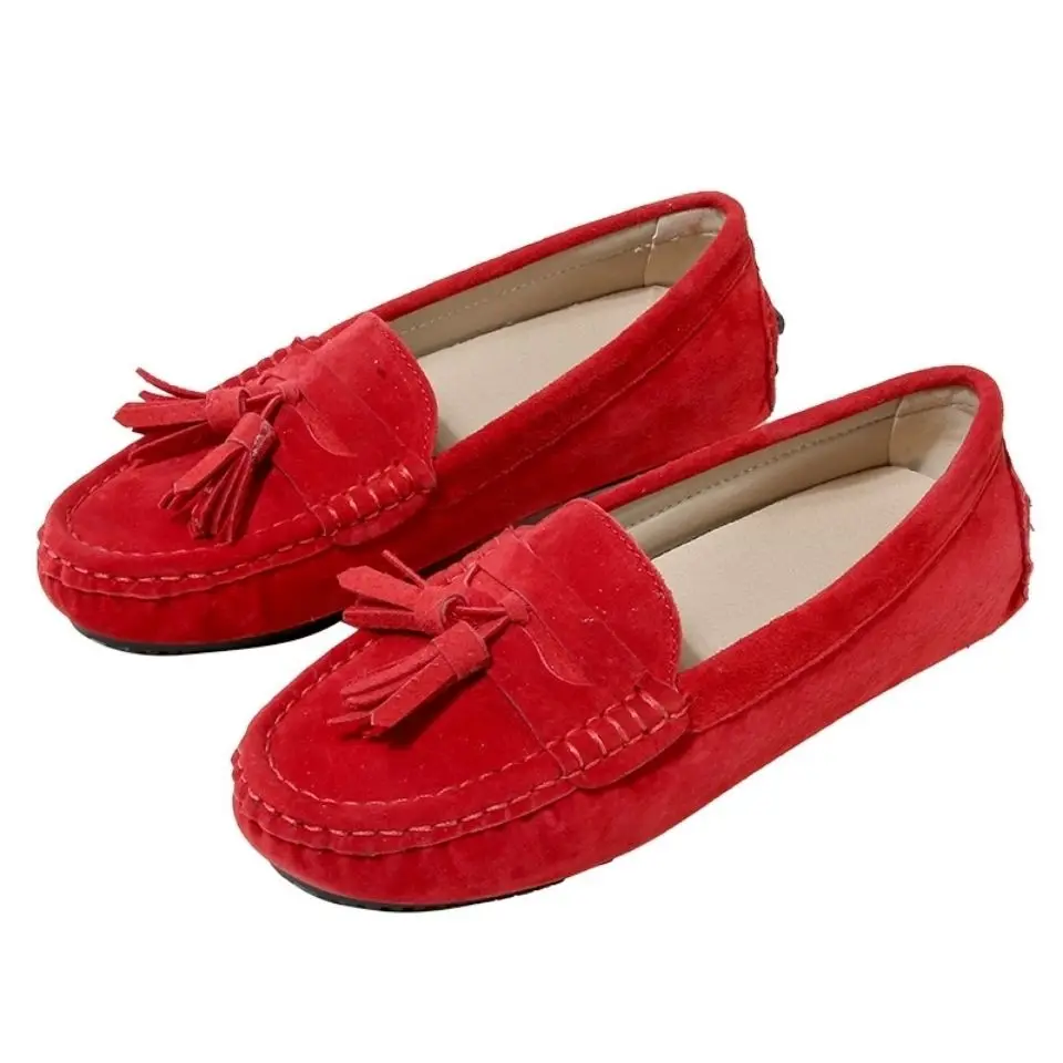 In 2022, Chinese Brand High-Quality Women Shoes Real Enuine Leather Loafers Shoes And Fashionable And Comfortable Shoes