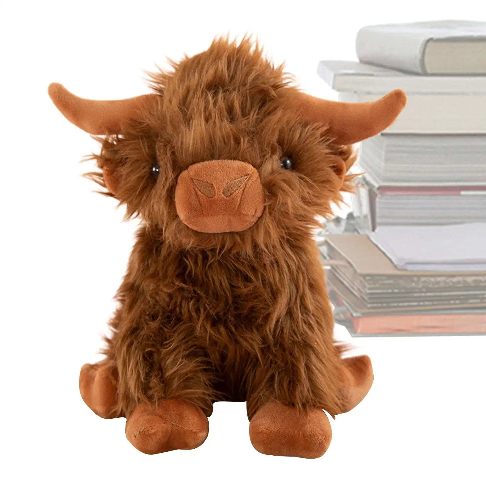 

Плюшевая игрушка-корова для объятий, подушка-декор, очаровательная мягкая кукла-корова для детей и взрослых, для детской, рабочего стола, дивана, кровати, автомобиля, на день рождения