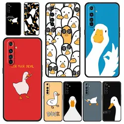 For Realme 10 9 8 5G 7 6 GT2 Pro Plus 9i 8i C21 C11 C25 C35 Cartoon Cute Goose duck Game Phone Case For Realme GT Neo 2 3T Cover