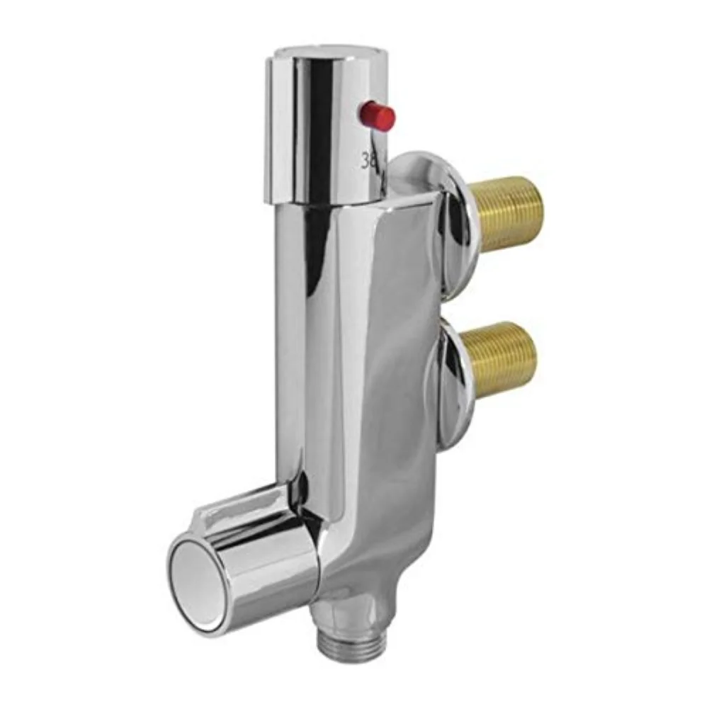 Round 12 Inch Outlet Thermostatic Shower Faucet Valve with Automatic Temperature Control for Comfortable Shower Experience