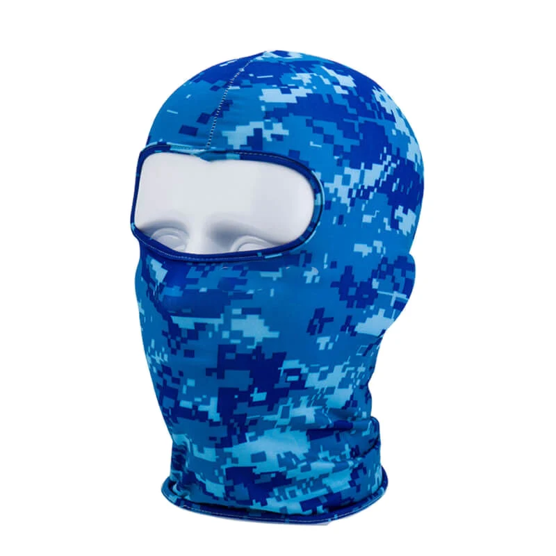 Outdoor Full Face Mask Spandex passamontagna sottile moto ciclismo sci CS maschera digitale verde Camo