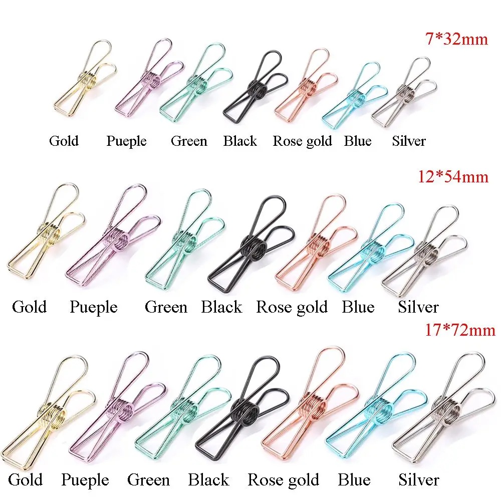 3 قطعة/المجموعة DIY هدية ورقة المنظم المعادن بلون الموثق كليب جوفاء خارج تصميم مشبك السمك مكتب التموين