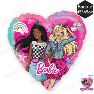 Pembe Barbie, Partinin arkasından Dekorasyon için Seriyi adlandırın, büyük, ayrı ayrı sarılmış, alüminyum film balonlarından oluşan koleksiyon, set başına 5 adet, 8 en çok satılanlar, 8 numaralı bebekli barbie