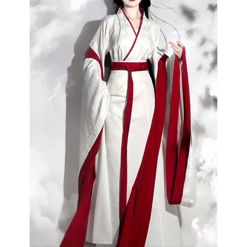 

2025 New Flower Room Order Hanfu Women's Clothing Wei Jin Style Antique Warring States Period Straight Robe HOT SALE