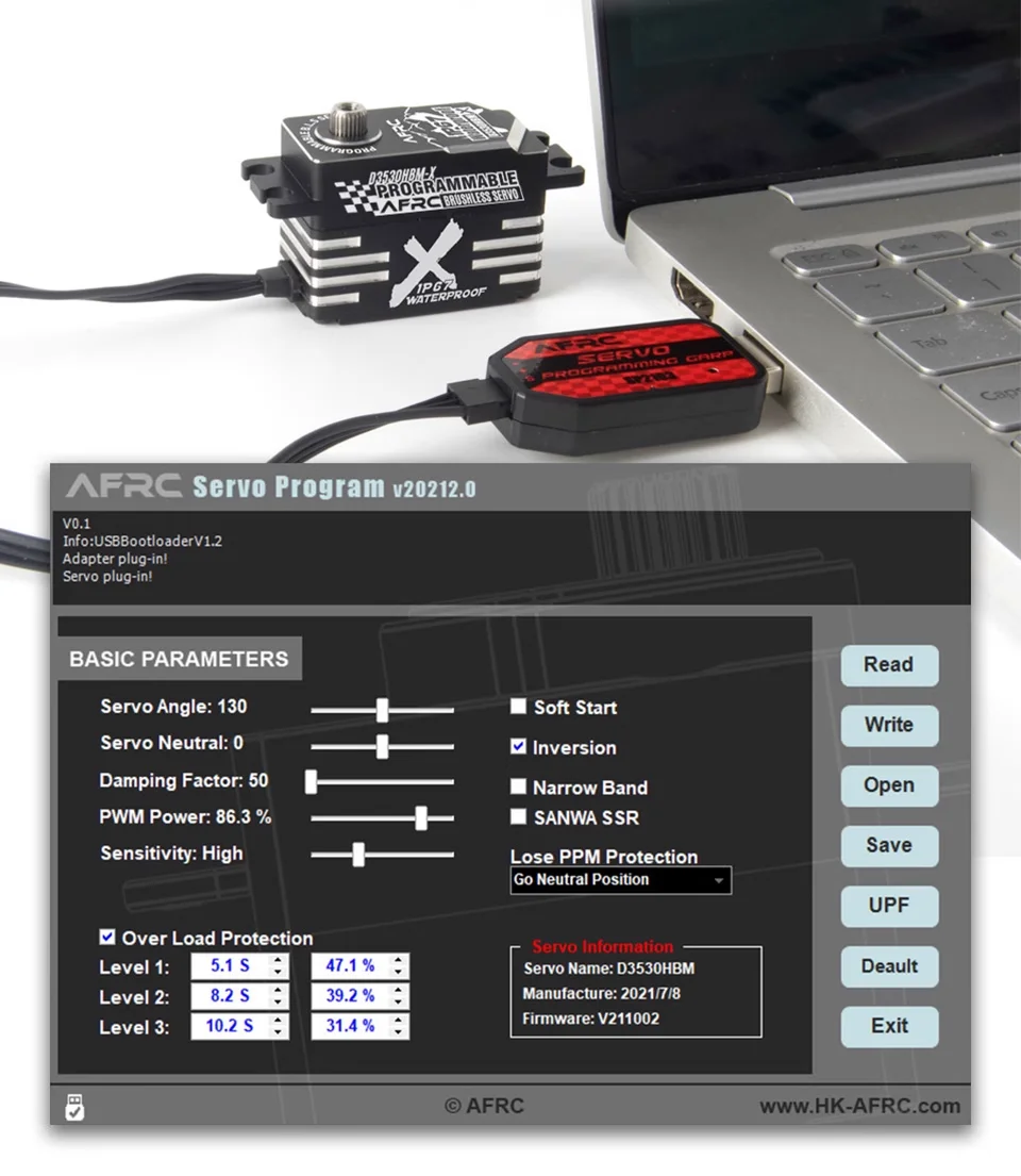 D3530HBM-X Serwo Programowalne Bezszczotkowe Wodoodporne Całkowicie Metalowe Serwo do Modelu RC Łodzi Samochodu Samolotu Samochodu Driftowego Samochodu Wspinaczkowego