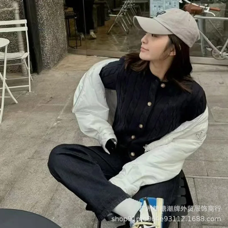 Autumn Winter Korean Fashion Causal Hooded Knitted Cardigan Commute Loose Fur Collar Solid Coat Women Sweater 2024 New N519