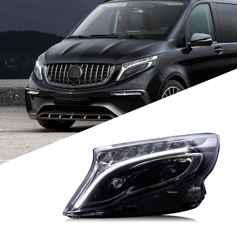 Suitable for Mercedes-Benz V-Class VITO new Vito headlight assembly modification LED headlight daytime running light streamer tu