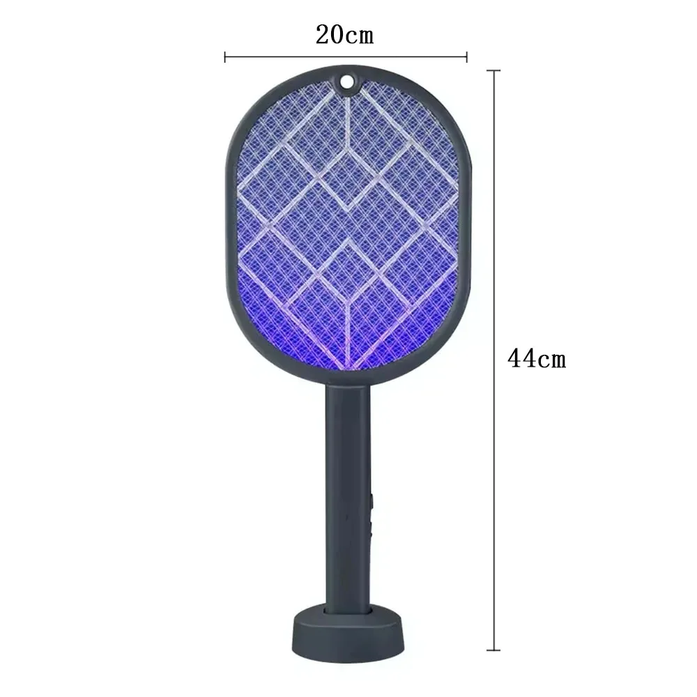 2-in-1 Mosquito Killer Raquetta with Protective Mesh USB Charging Home Dormitory Living Room Insect Eliminator Household Supplie