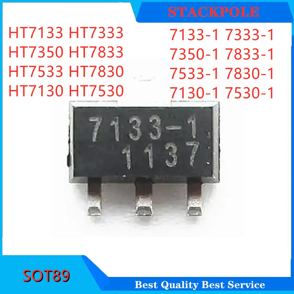 

20PCS HT7133 HT7333 HT7350 HT7833 HT7533 HT7830 HT7130 HT7530 SOT-89 7133-1 7333-1 7350-1 7833-1 7533-1 7830-1 7130-1 7530-1