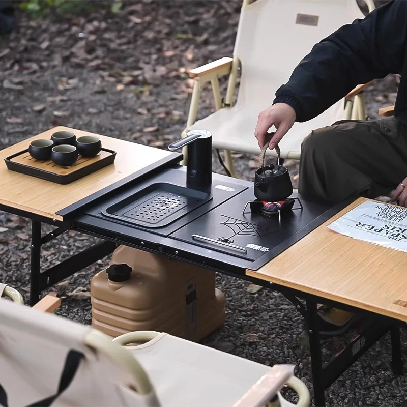 table-de-camping-pliante-portable-en-alliage-d'aluminium-bureau-de-pique-nique-en-plein-air-2-unites-igt-nouveau
