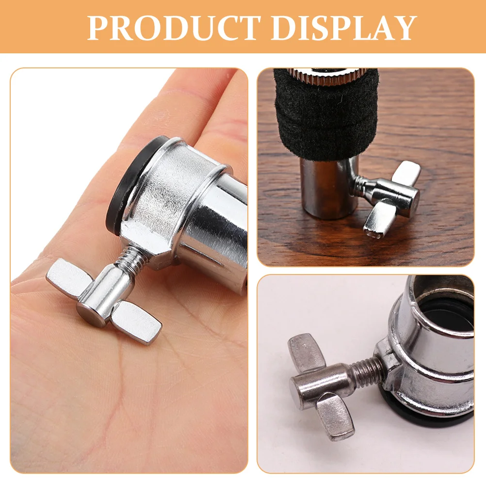 

10Pcs Drum Set Screws Cymbal Fixing Screw Aluminum Alloy Fastener for Drum Kit Accessories M6 Sturdy Multi-Functional Design