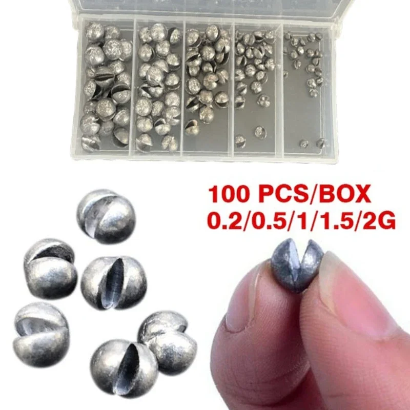 

Delysia King 100 pcs/box Bite lead Fishing gear accessories Swivels fishing Sea fishing accessories Hook removal tool Dog bed