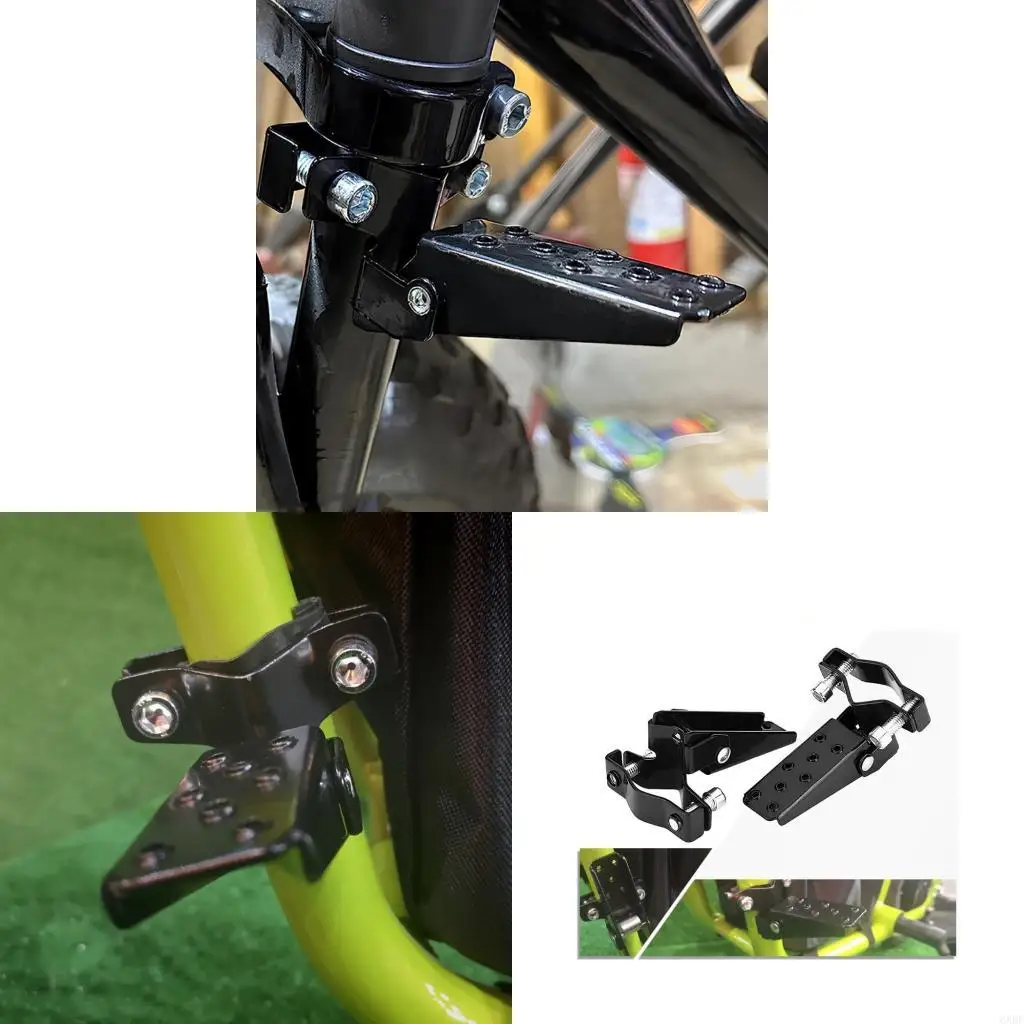 6XDF Steel Motorcycle Footpegs Foldable Design Foot Pedals With Antislip Surfaces