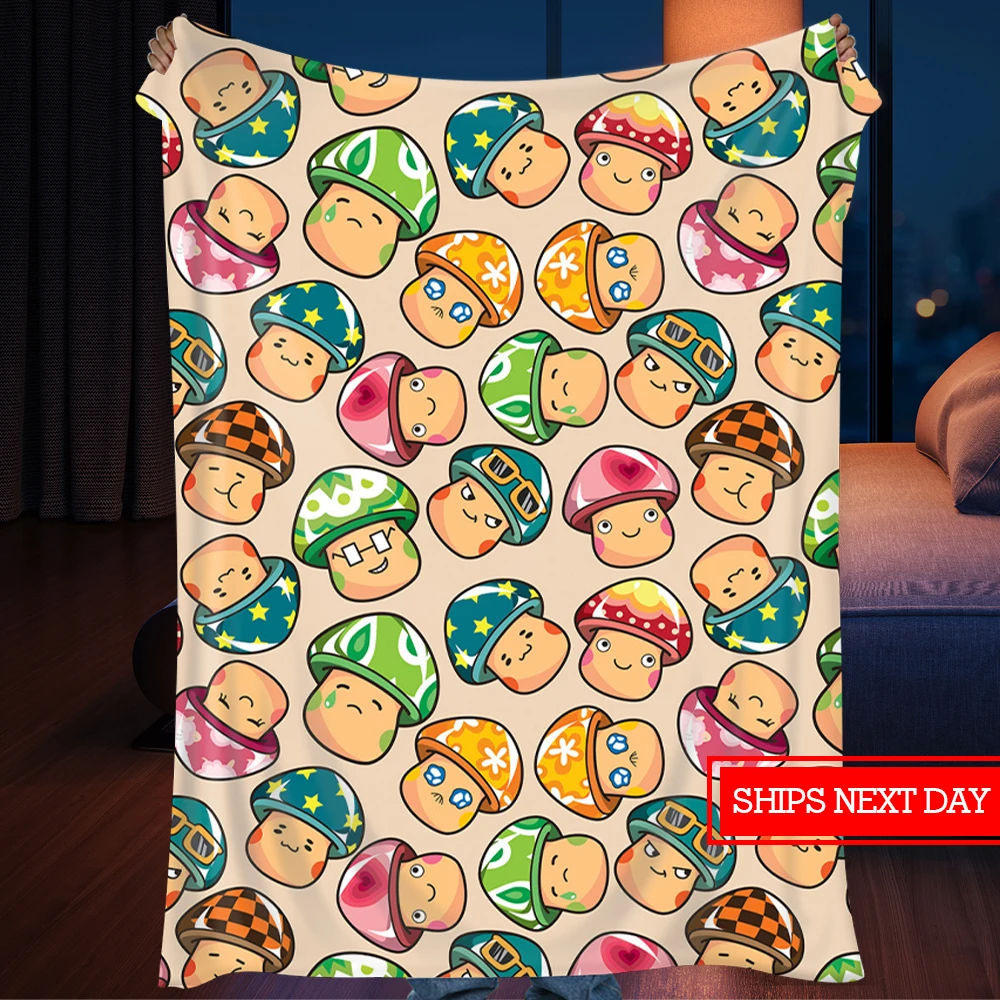 Cartoon Personalized Gift Picture Blanket Customized Blanket Day, Mother's Day, Valentine's Day Commemorative Gifts