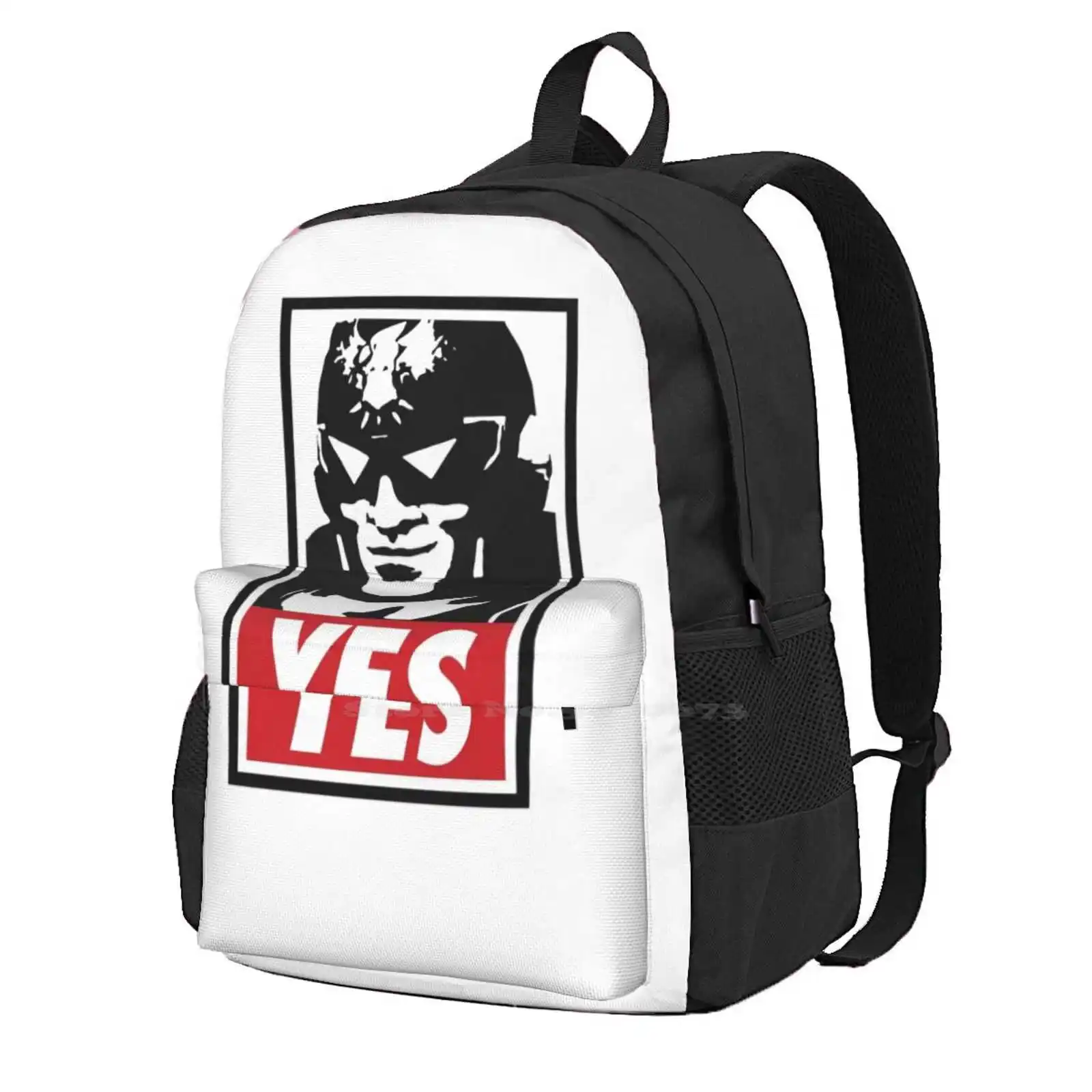 " Yes! " Bag Backpack For Men Women Girls Teenage Super Smash Bros Captain Falcon Falcon Punch Fight Video Game Videogame F