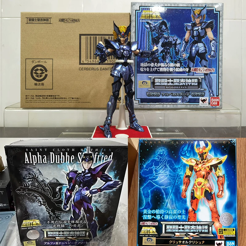 Original Bandai Anime Figures Saint Seiya Myth Cloth Alpha Dubhe Siegfried/CerberusDante/Krishna Action Figure Toys