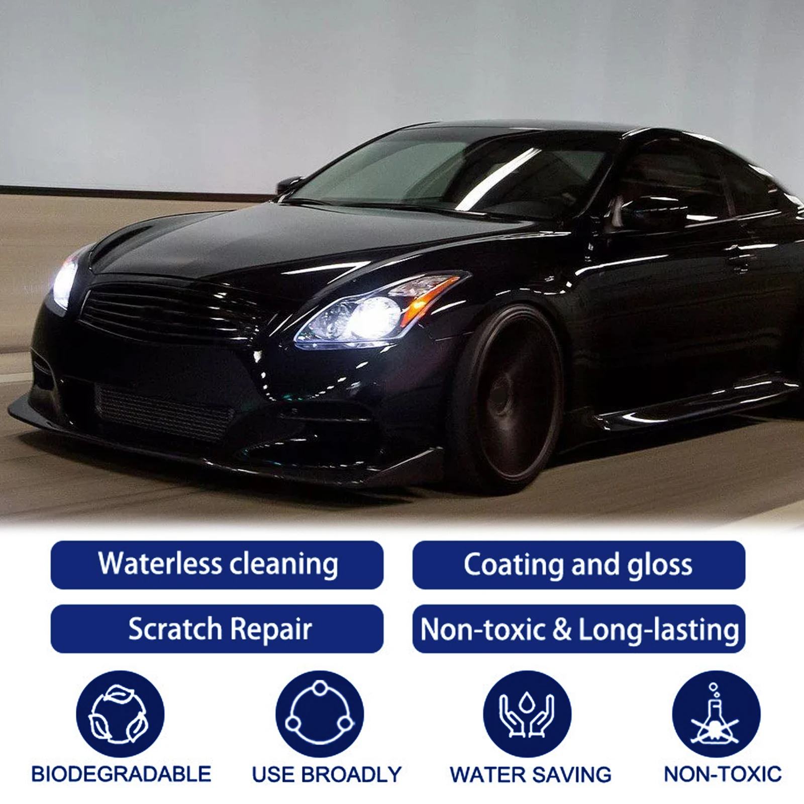 Car Nano Ceramic Coating Wax All-in-One Car Polish Scratch Removal Hydrophobic Sealant for Deep Gloss & Long Lasting Protection view 3