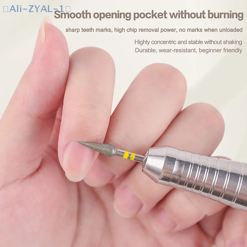 【ZYAL-1】1 قطعة مثقاب أظافر مخروطي حاد لتنظيف البشرة لقمة كربيد احترافية لإزالة طلاء الجل أدوات مانيكير متينة #5