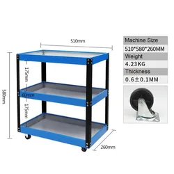 Multifunctional Shelf Layer Manual Maintenance Storage Rack Function Vehicle Tool Car Matched Handle