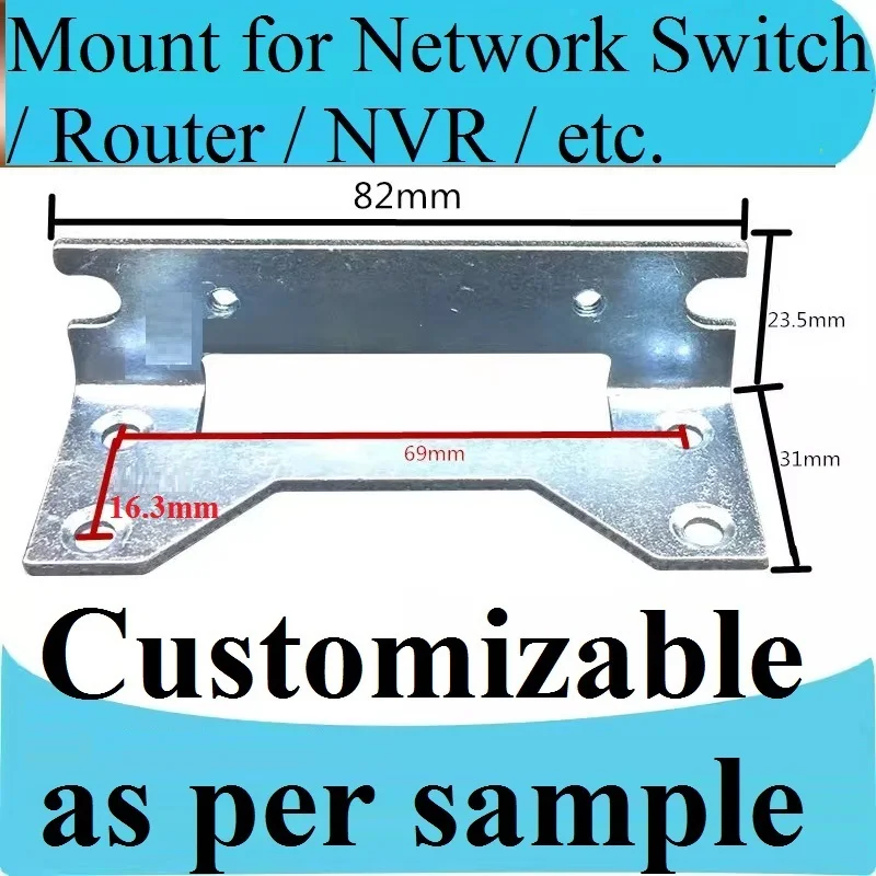 Rear hanging ear bracket accessories, Cisco iron ear for CISCO 2821C and CISCO 2851C routers, Customizable, Only 1pcs