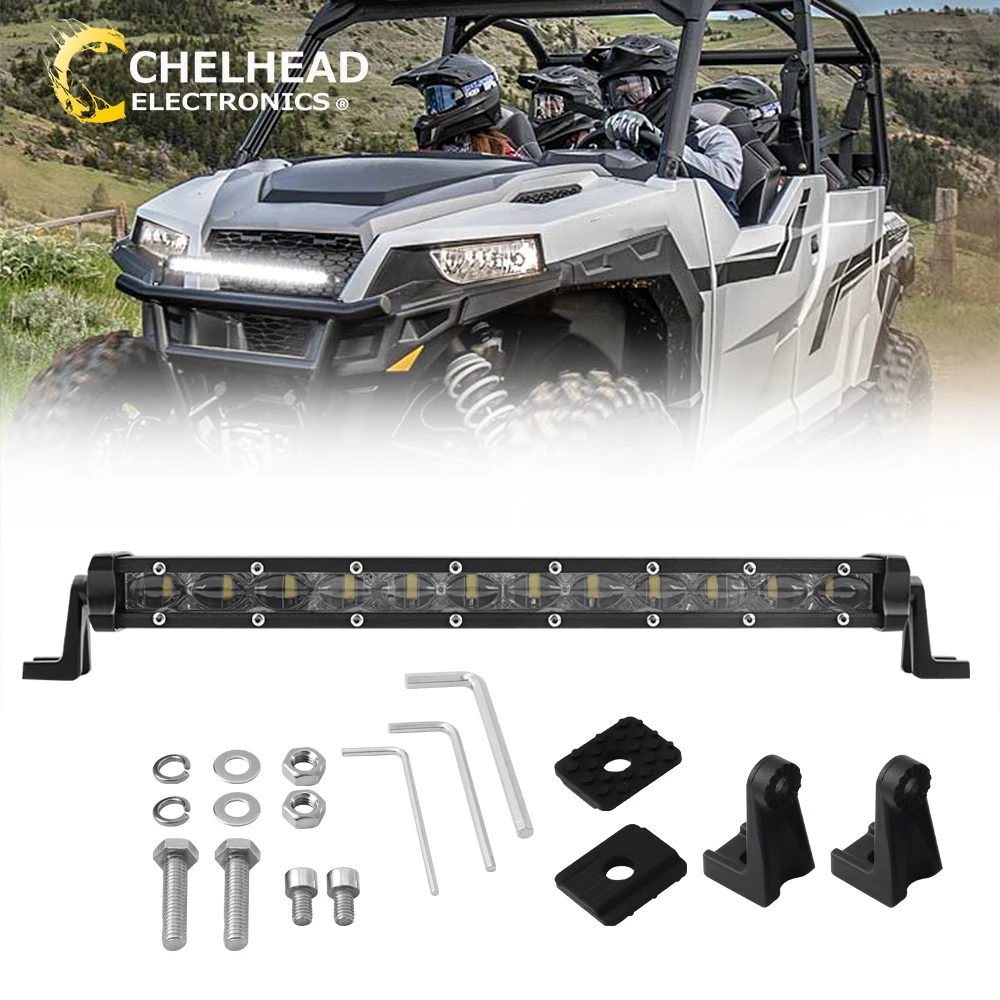 

Single Row Led Light Bar 6D 36W Combo Beam White Lightbar Auxiliary Driving Lighting for Offroad Truck UTV SUV Pickup Boat RV