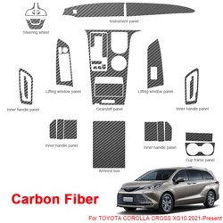 For Toyota Sienna XL40 2021-2023 Car Interior Sticker Lifting Window Panel Decal Gear Box Dashboard Protective Film Accessory