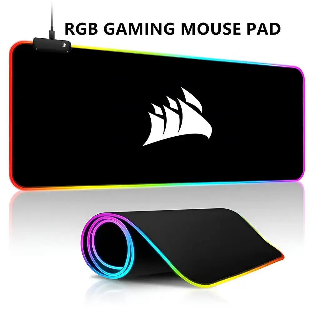 CORSAIR Comtuper Mouse Pad RGB LED Light Gaming Waterproof Large Gamer Mouse Carpet Big Mause Keyboard Pad PC Desk Play Mat with