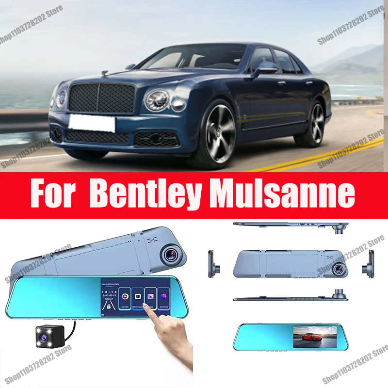 

For Bentley Mulsanne Carplay Android Auto GPS Dash Cam AUX FM Radio Dashcam Car Camera Stream RearView Mirror Drive Recorder