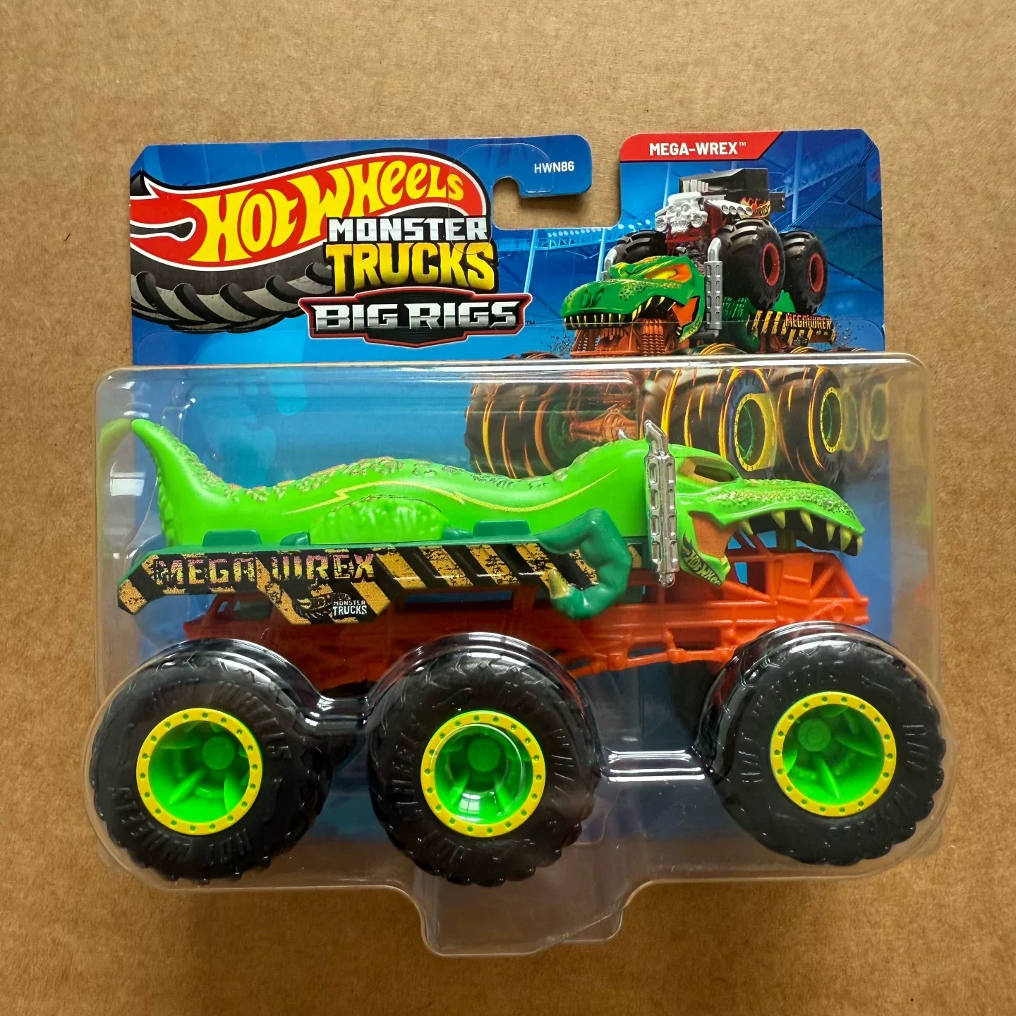 In Stock Hot Wheels HWN86 Monster Trucks Big Rigs Serise Alloy Diecast Model Large Tires Off Road Vehicle Collectible Toys Cars image 3
