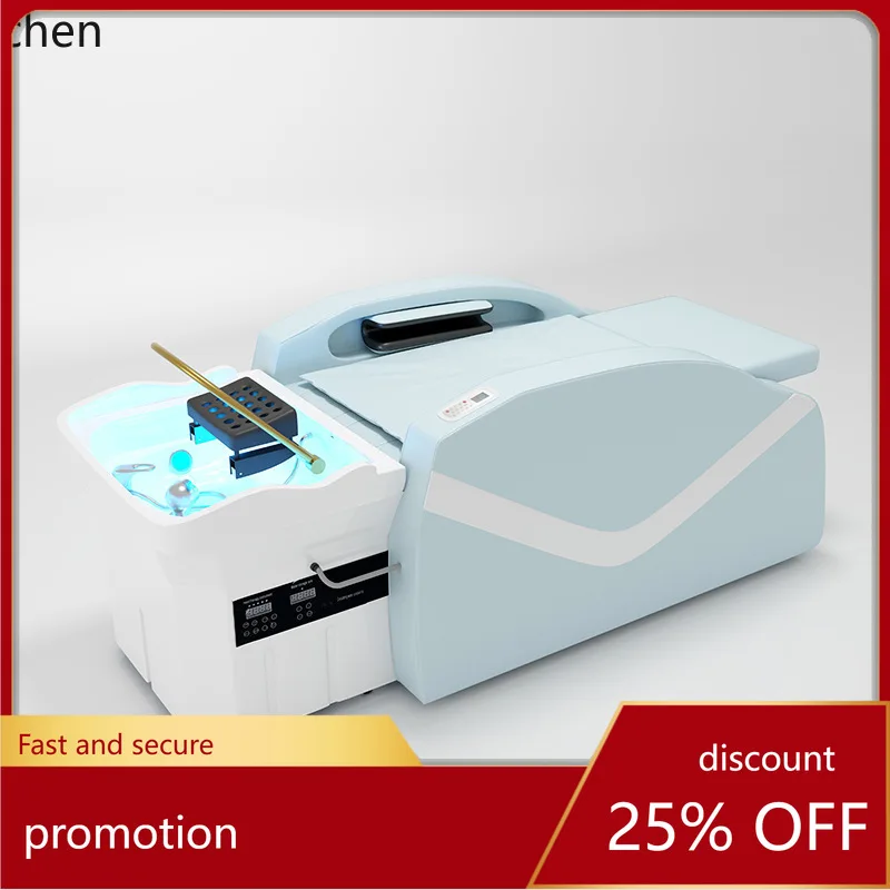 

CZ Полностью автоматическая интеллектуальная электрическая кровать для шампуня для использования в парикмахерской, тайская кровать с наклоном для ухода за волосами