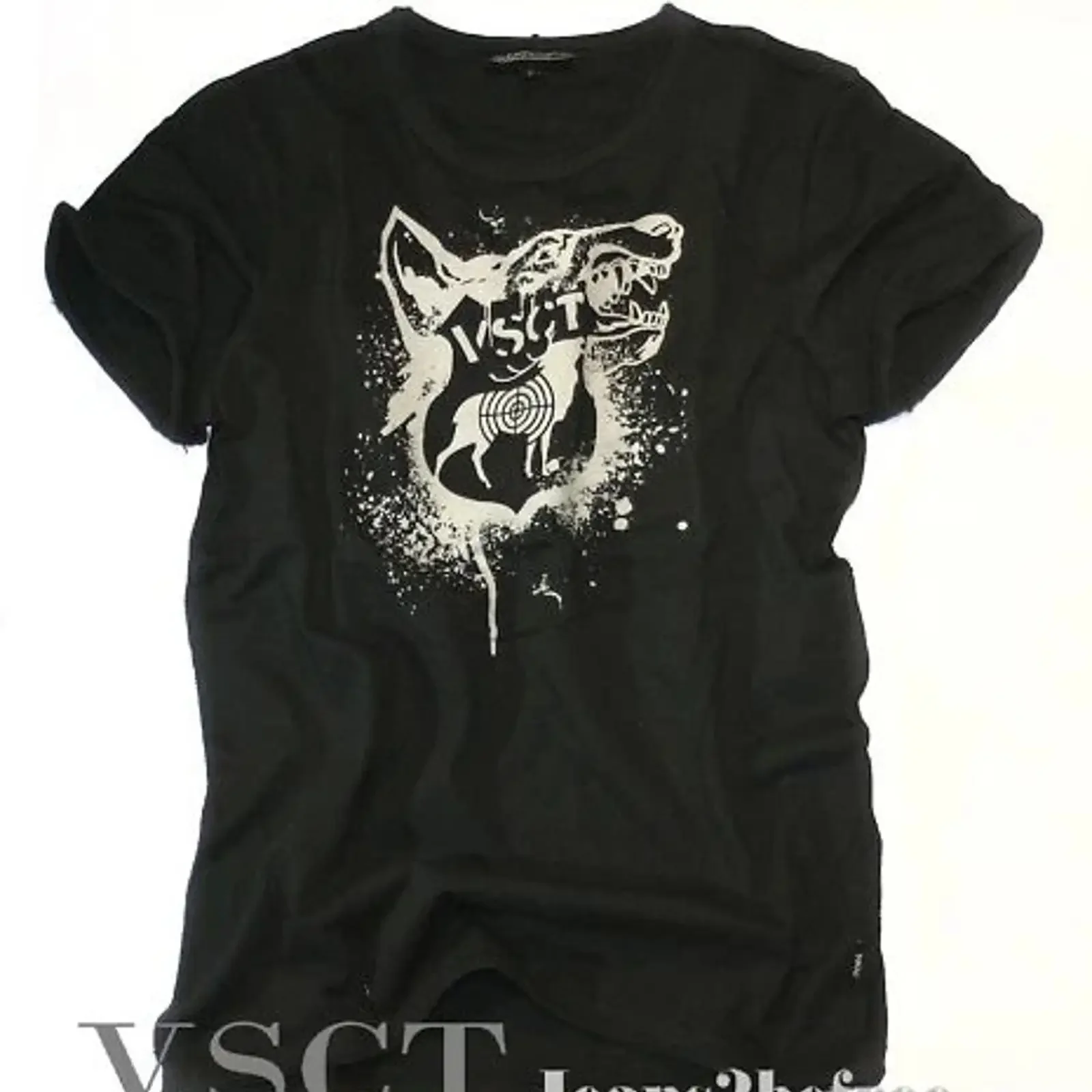 VSCT T Shirt cry Wolf man Vintage black Neu vintage Washed Soft Stretched Top For Everyday Wear Unisex graphic Slightly Stylish