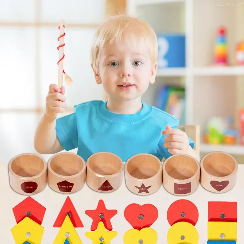 Color Sorting Shape & Color Sorting Toy Color Shape Recognition Educational Toys For Kids Boys Girls Montessori Wooden STEM Toys