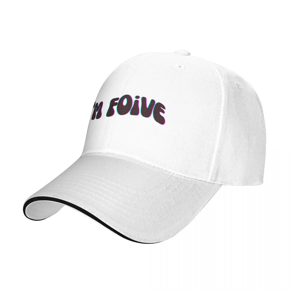 fOiVe~ (3D wavy version) Baseball Cap Streetwear funny hat Men Women's